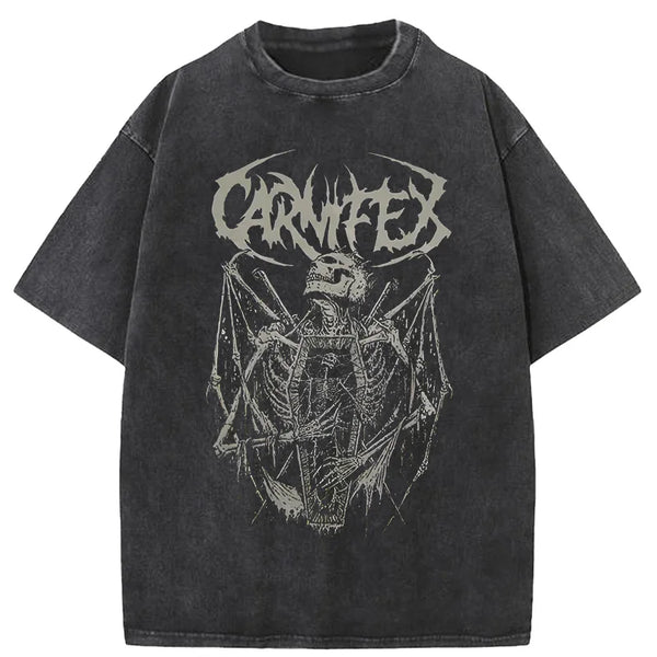 Carnifex Vintage Washed Oversized Graphic T-Shirt