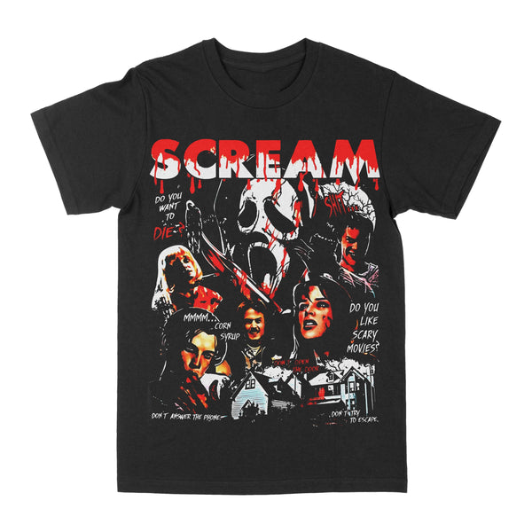 Men Scream Horror Graphic Tee