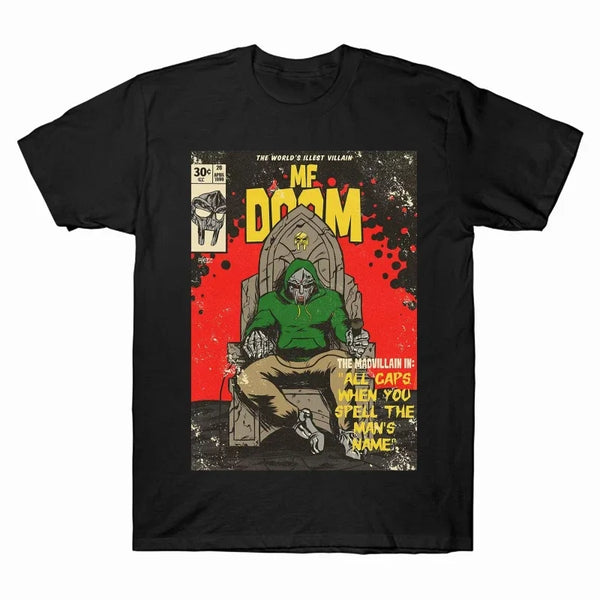 Retro MF Doom Graphic T-Shirt – Streetwear Short Sleeve Tee