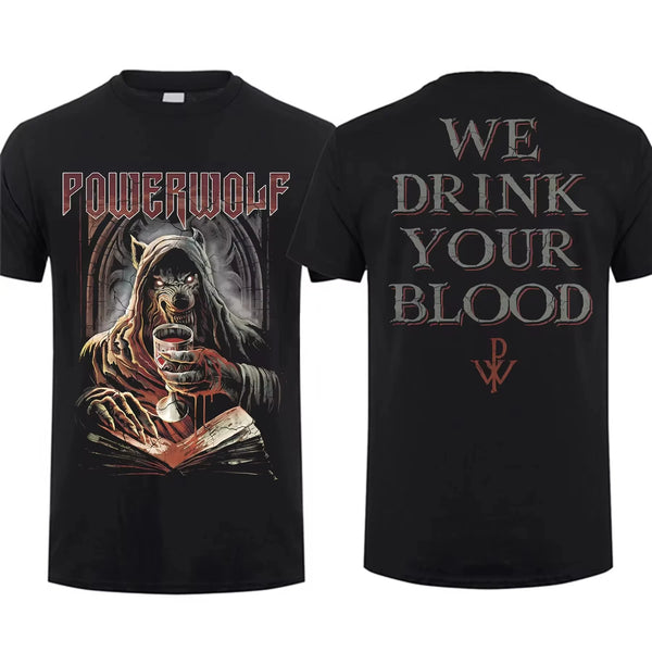 Powerwolf "Via Dolorosa" Double-Sided Graphic Oversized T-Shirt